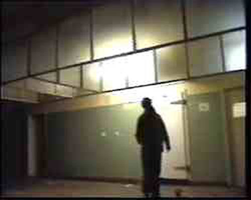 The kitchen with its glass chimney before it got trashed