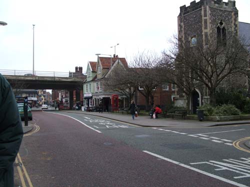 Flyover from the south