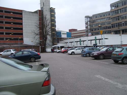 Unfinished backside of Anglia Square