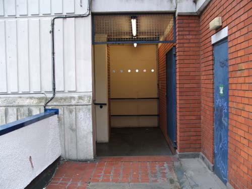 Unfinished lift area